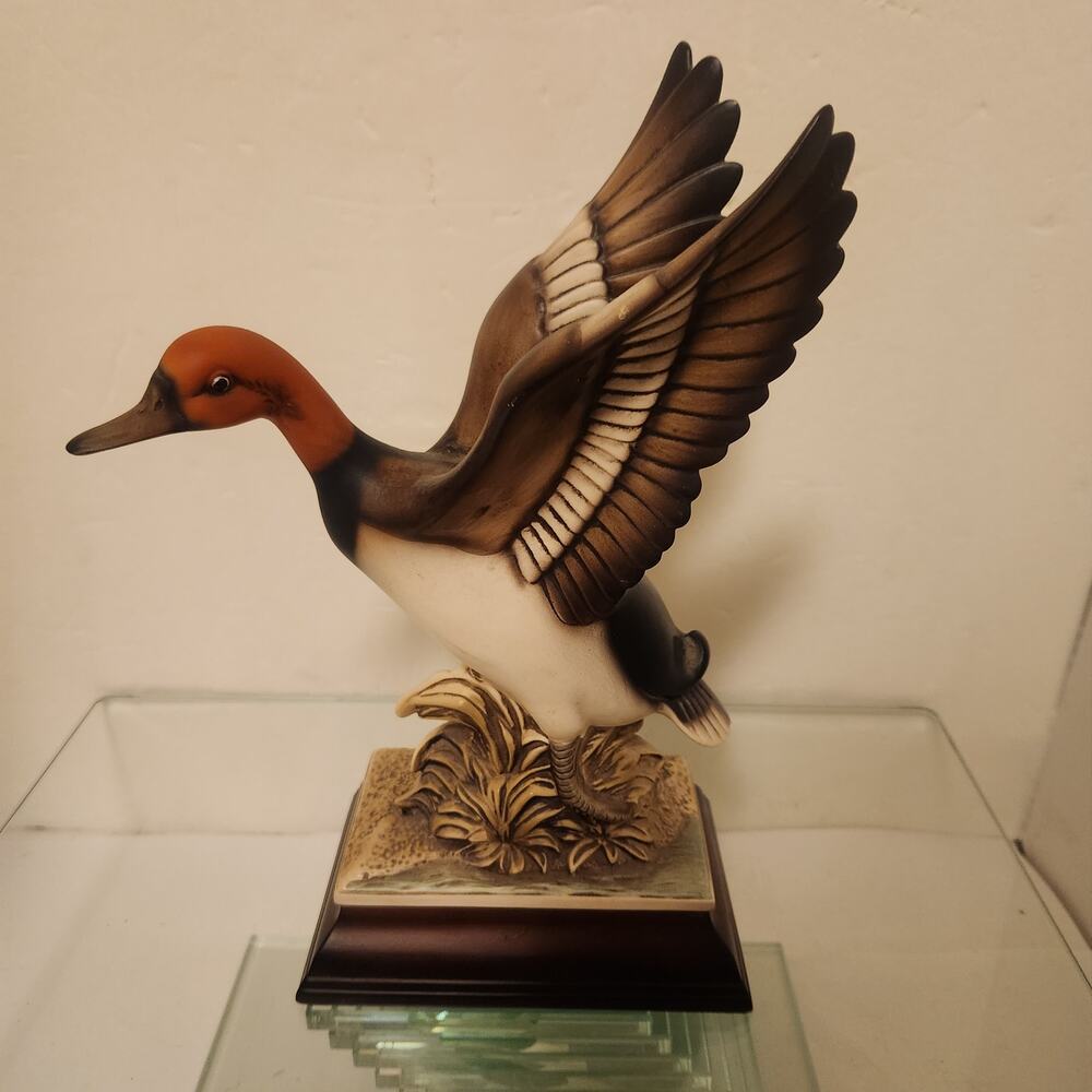 Vintage 1996 Kmart Hand Painted Ceramic Mallard in flight